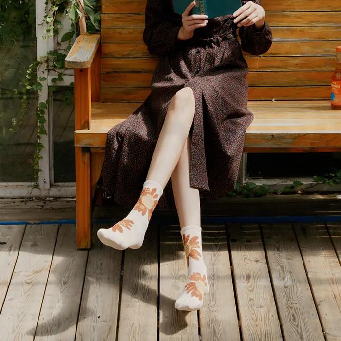 Sunny Flower Tactel Socks 3 Colors
