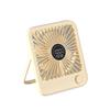 Desk Fan Portable USB Rechargeable Fan180 Tilt Folding Fan With Power Display Ultra Quiet Table Fans Office Home Adjustable Fans
