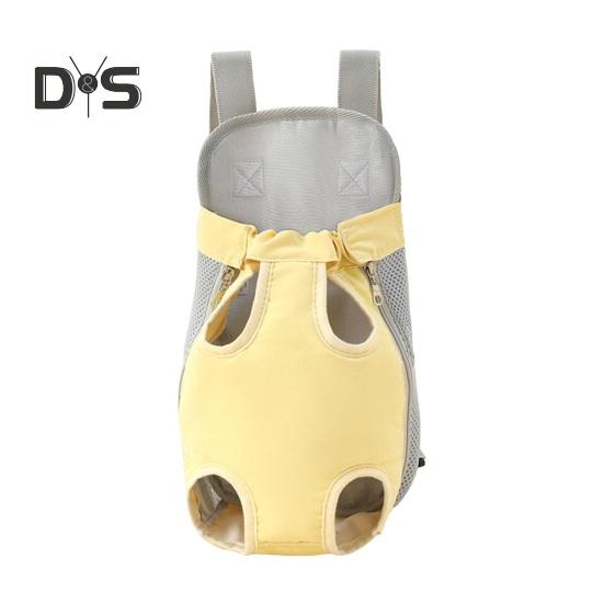 

Рюкзак-переноска для собак, сетчатая дорожная сумка для кошек, регулируемая сумка с ручкой через плечо для походов, кемпинга, дорожных поездок S жёлтый