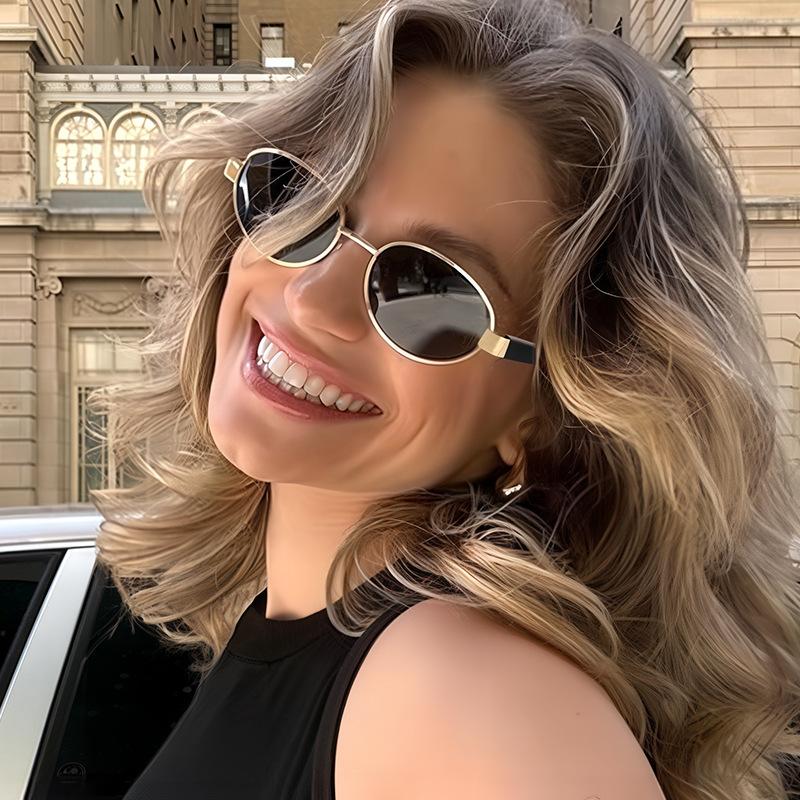 European American Style Men Sun Glasses Oval Shape UV400 Protection Women Sunglasses Driving Fishing Women Sun Glass