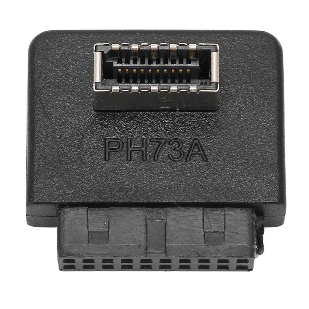 USB Front Panel Adapter 90 degrees  ABS Wide Applicability USB3.0 20pin to TYPE E Header Adapter for Mainboard