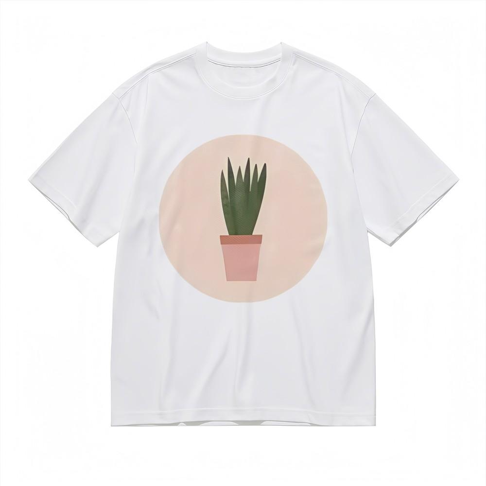 

Men s Soft Breathable All Season Classic T-Shirt Minimalist Potted Plant Top USA M