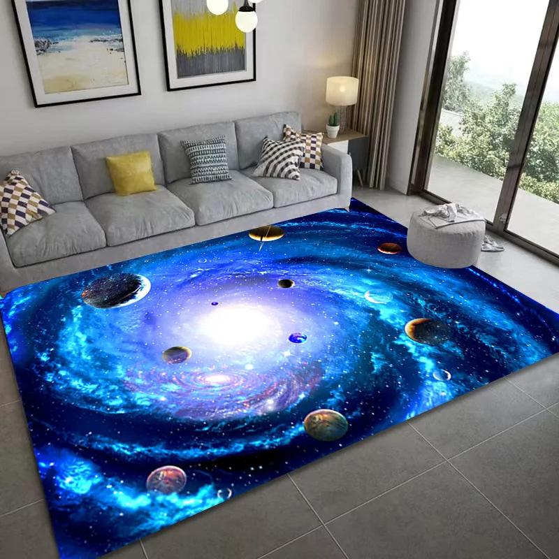 Non-slip 3D Galaxy Rug Soft for Living Room Bedroom Decor