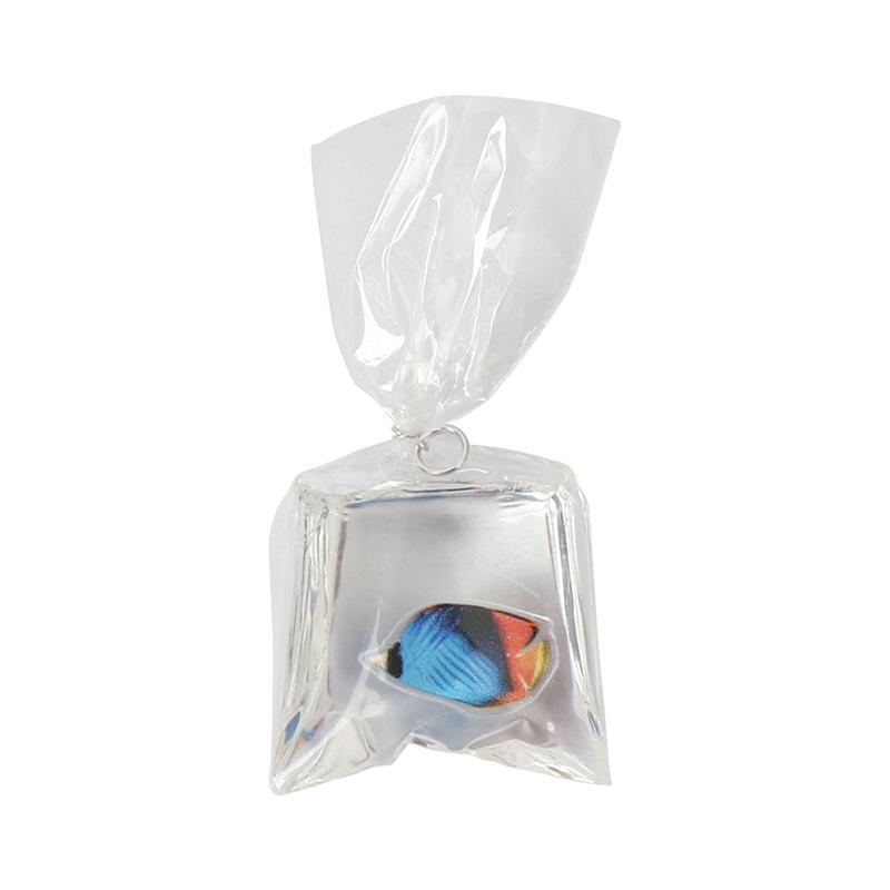 DIY Resin Goldfish Water Bag Keychain Pendant