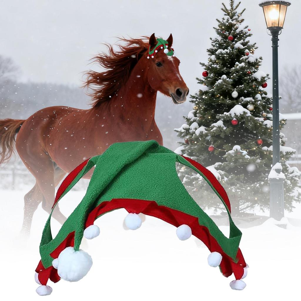 Christmas Horse Hat Animal Christmas Costume Horse Caps Cute Party Supplies Little E lf Xmas Horse Hat Christmas Costume Decor
