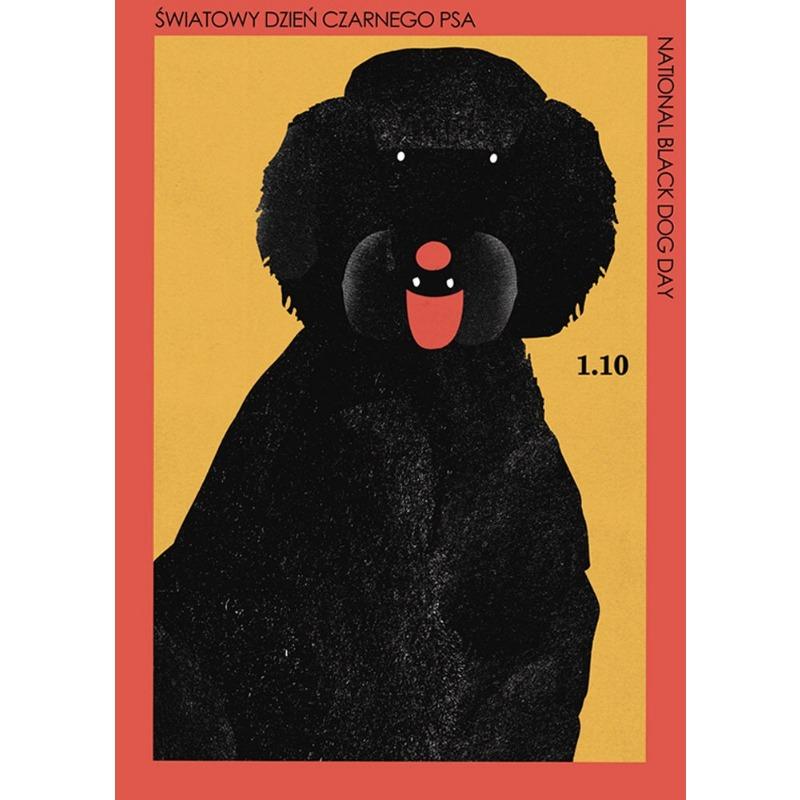 Original Polish Funny Abstract Animal Retro Poster Canvas Printing World Cat Day Dog Storks Wall Art Club Room Home Bar Decor