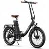 Skládací elektrické kolo ONESPORT OT16-2, 250W motor, 48V 17AH baterie, maximální rychlost 25 km/h, dojezd 120 km, 20*3.0 palcová kola