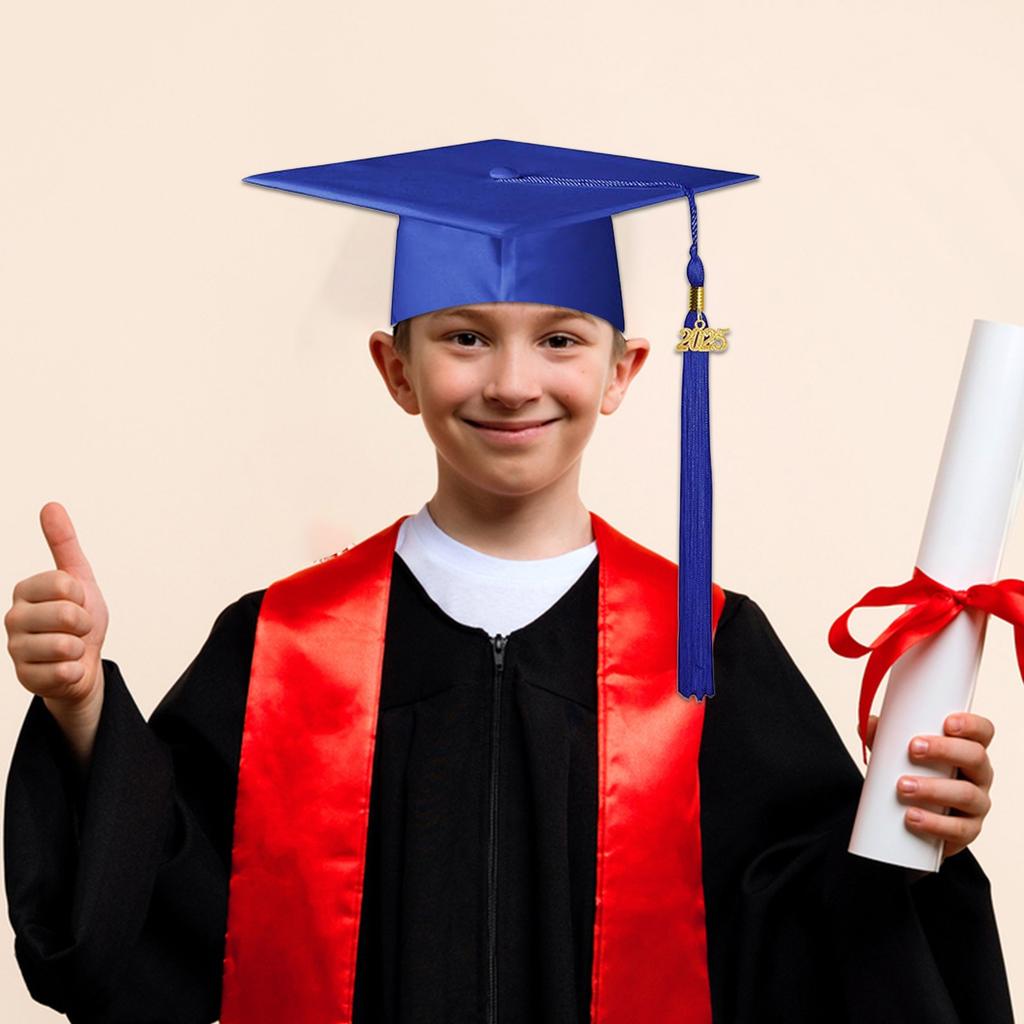 1pc Graduation Hat With Removable Year Charm Knitted Doctoral Hat Graduation Cap Personalized Master Degree Hat Bachelor Hat