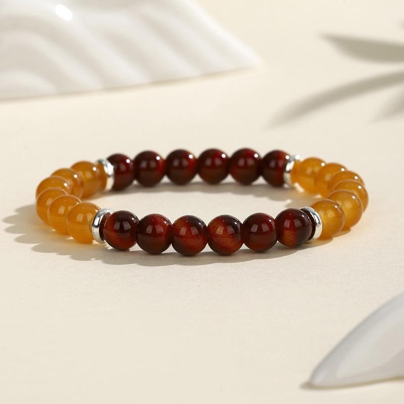 

Горячая Распродажа Браслет из Натурального Камня Кристалла Коричневый Кофейный Агат мм Браслет Парный Браслет Дружбы Энергетический Браслет Женский