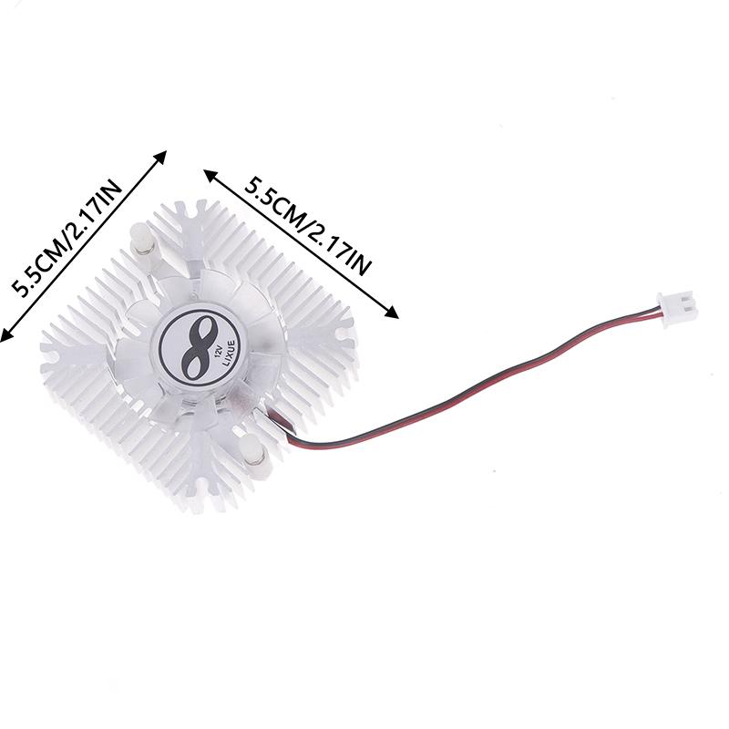 1Pc 2.54 Plug 55Mm 12V Pc Computer Laptop Cpu Vga Video Card Cooler Cooling Fan Heatsink Ball Graphics Card Fan Accessories