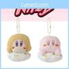 Adorable Cloud Kirby And Waldo Plush Toy Keychain Super Soft Short Plush Stuffed Animal Doll Pendant