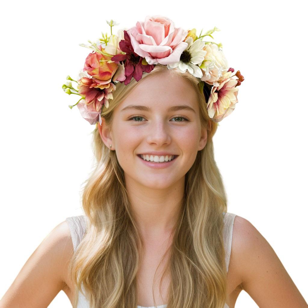 New simulated flower headband Hawaiian bohemian vacation party photo headgear