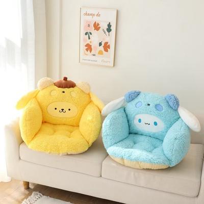 Cartoon Thermal Seat Cushion, Office Sedentary Seat Cushion, Waist Cushion Integrated Semi-enclosed Chair, Chair Cushion, Student Fart Cushion