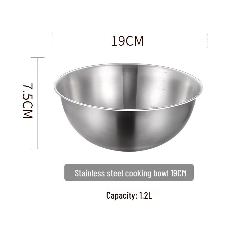 304 Food Grade Stainless Steel Mixing Bowl