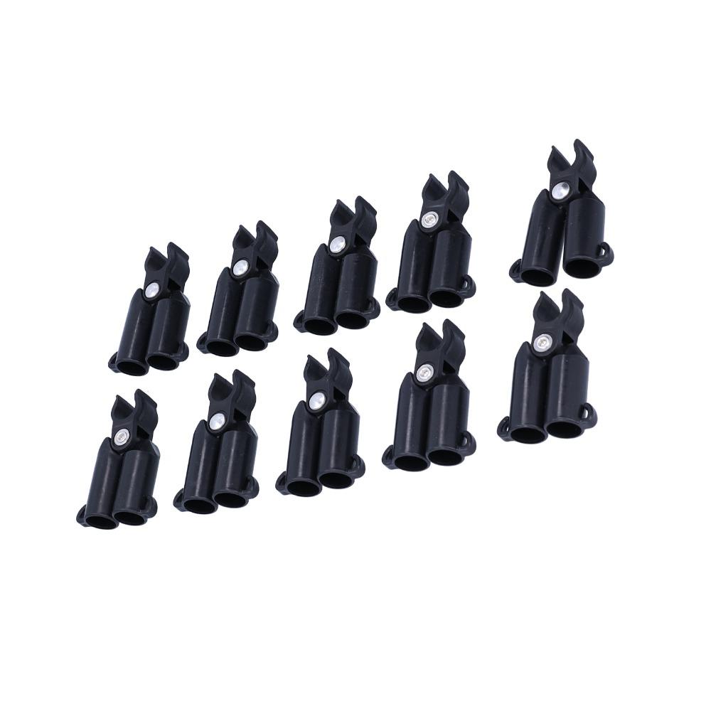 10PCS Lightweight Plant Stake Connector Black Garden Stake Joint Plant Stake Joint  Vegetable Garden