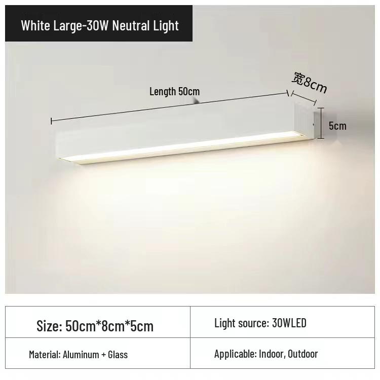 Wasserdichte Außenwandleuchte für Terrasse oder Schlafzimmer - Minimalistisches Design