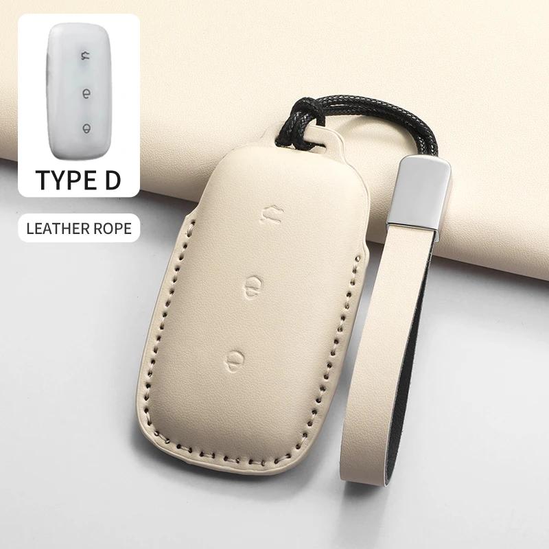 3 Buttons Car Key Case Cover Shell Fob for Geely Galaxy L7 2023 L6 MAX 1.5T Plus AIR PRO PU Car Remote Keychain Accessories