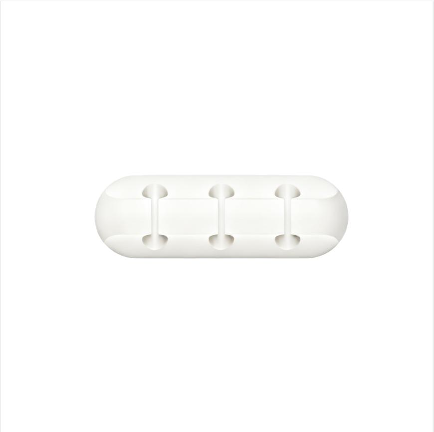 

1PC Two-color silicone USB cable organizer, cable wrap, desktop cable management clip, and mouse/headphone cable holder