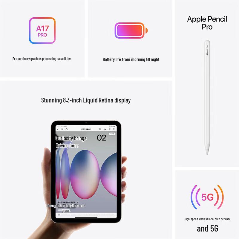 Apple iPad mini (7th Gen) 8.3-inch Tablet (CN version)