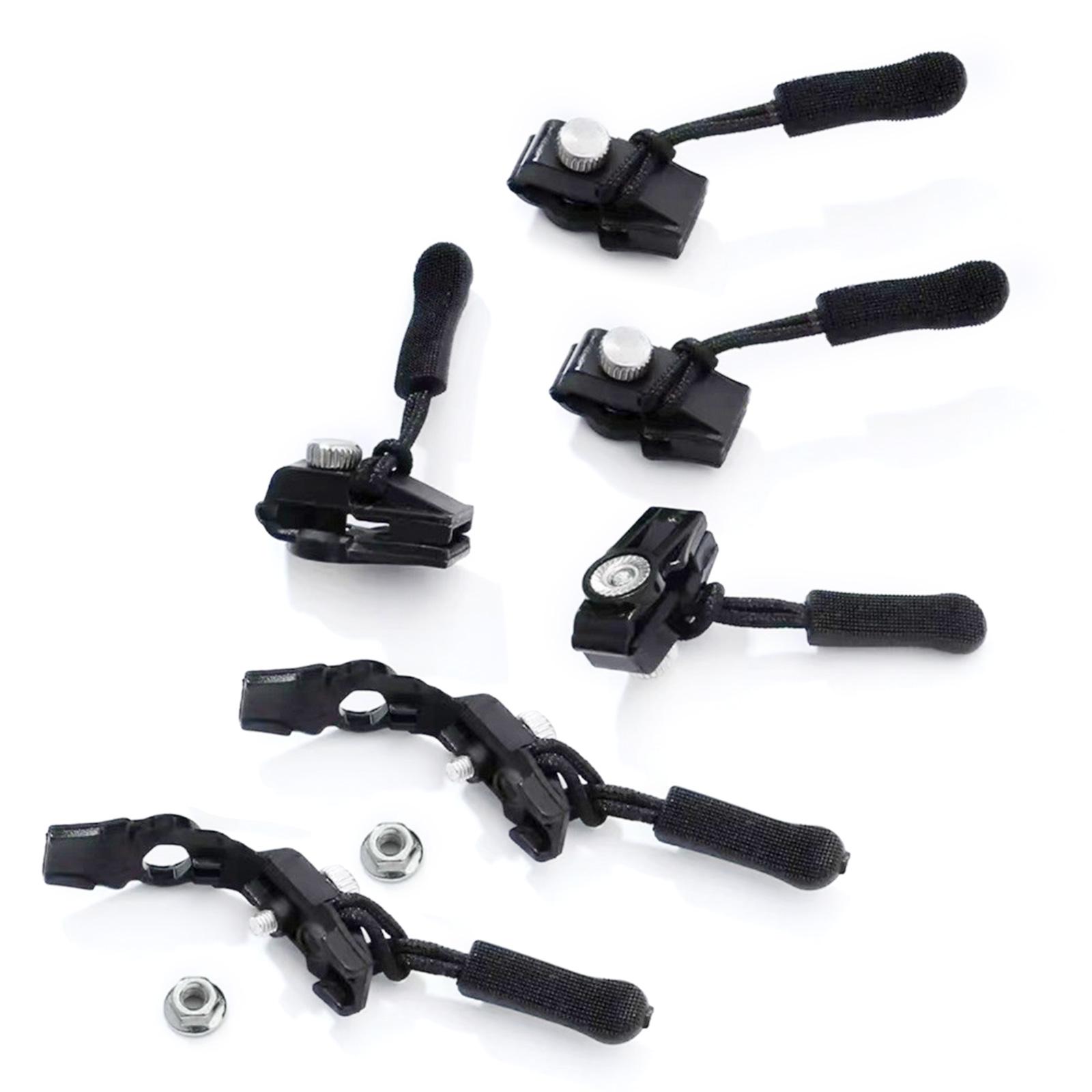 

6/12 шт. Регулируемый инструмент для ремонта молний, простая установка, фиксатор молний для одежды, гидрокостюмов, сумок, рюкзаков, кошельков, кошельков 6