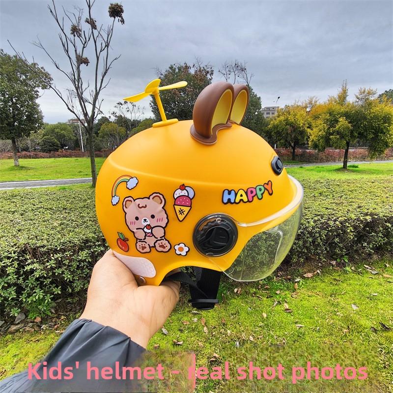 Children's Helmet Four Seasons Universal Boys and Girls Battery Car Electric Car Summer Half Helmet