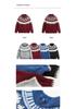 Unisex Fair Isle Wool Cardigan: Spring & Autumn Casual Color Block, Loose Long Sleeve Sweater for Men & Women