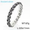 Korean Style Trendy Dragon Bone Stainless Steel Men's Titanium Bracelet