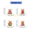 92MF Set of 4 Quokka Themed Miniature Resins Sculptures Funny Desktop Ornaments Set Craft With Realistic Detail And Color