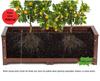 Carbonized Wood Flower Trough: Outdoor Anti-Corrosion Garden Planter Box for Balconies and Roads