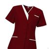 Uniformy pielęgniarskie Damskie zestawy medyczne Oddychające Wygodne Lekarz z kieszeniami, Góra kostiumu pielęgniarki