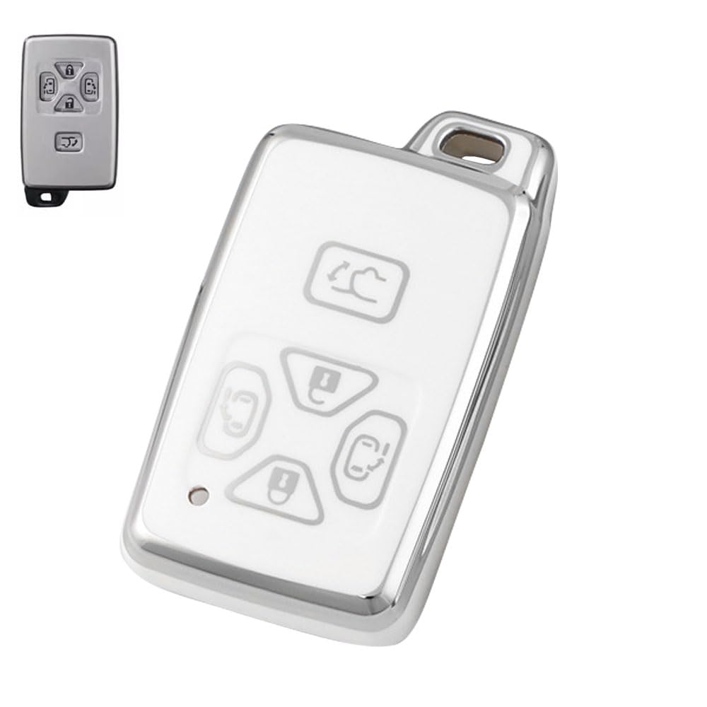 [LETINGFAR] Key Case for Toyota Smart Key Case Key Cover белый