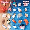 Marine Collection Plush Shrimp And Fish Bag Charm With Cute Animal Design For Girls