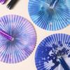 Round Magnetic Folding Hand Fan Compactly Coolings Fans For Outdoor Game Christmas Decorations Festival Performances