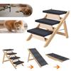 Outdoor Steps Wooden Cat Climbing Ladder Foldable Portable Pet Ladder Non-slip Pet Ramp Stair for Small Animals Climbing