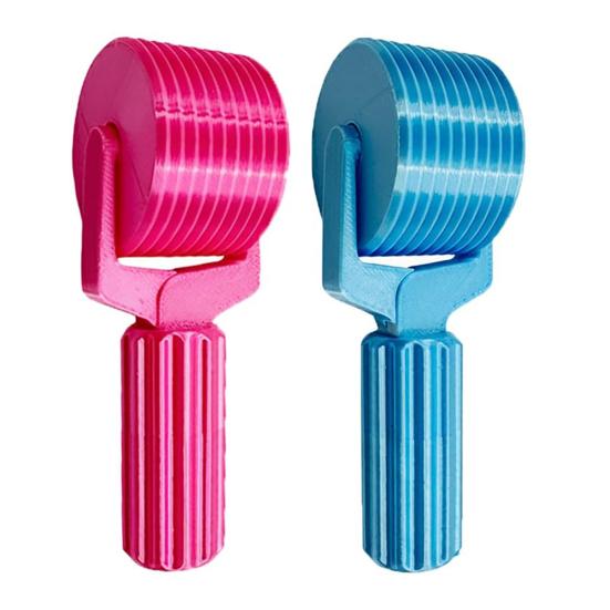 2 Pcs Rhinestone Art Roller 3D Printed Rhinestone Painting Press Roller Easy-Grip Hand Roller DIY Craft Tool for Rhinestone Embroidery