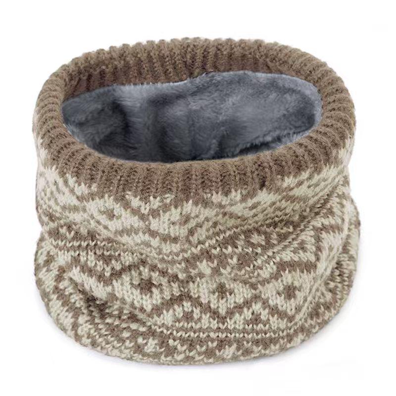 Unisex Thickened Knitted Wool Scarf: Warm, Fashionable Neck Cover for Winter Cycling