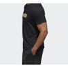 adidas T Shirts Men's Black Crew Neck Moderate Straight Fit GH4416