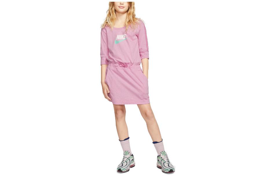 Nike Kids Dresses Crew Neck Moderate Short CJ7433-693 S