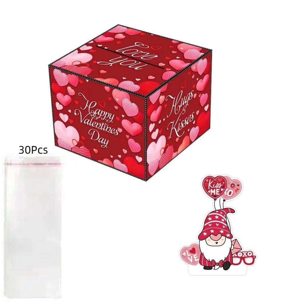 Paper Valentine's Day Cash Pull Box Love Heart Birthday Cash Gift  Birthday Gift Idea