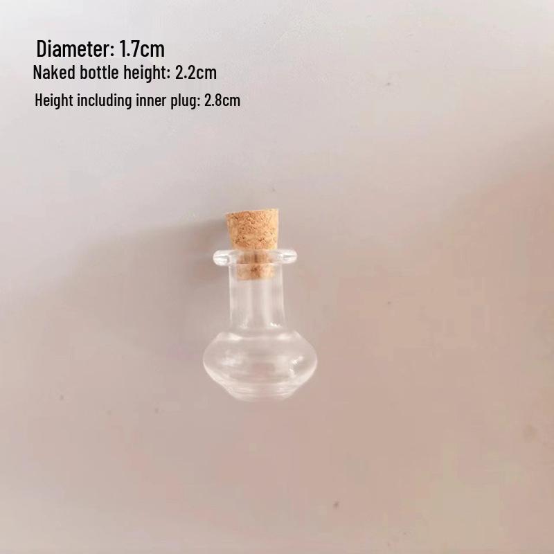 Golden Stars DIY Wishing Bottle - Mini Drift Glass Bottle with Cork Seal