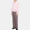 WE11DONE Fw22 Solid Color Letter Logo Pullover Long Sleeve Sweatshirt Women Sweatshirt Pink WD-TH3-22-714-U-PK