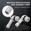 SEAMETAL 2PCS Universal Motorcycle Wheel Tire Valves Stem Cap Air Tire Cover 90 Degree CNC Aluminum Alloy Tubeless Valve Stems Valve Stems 1