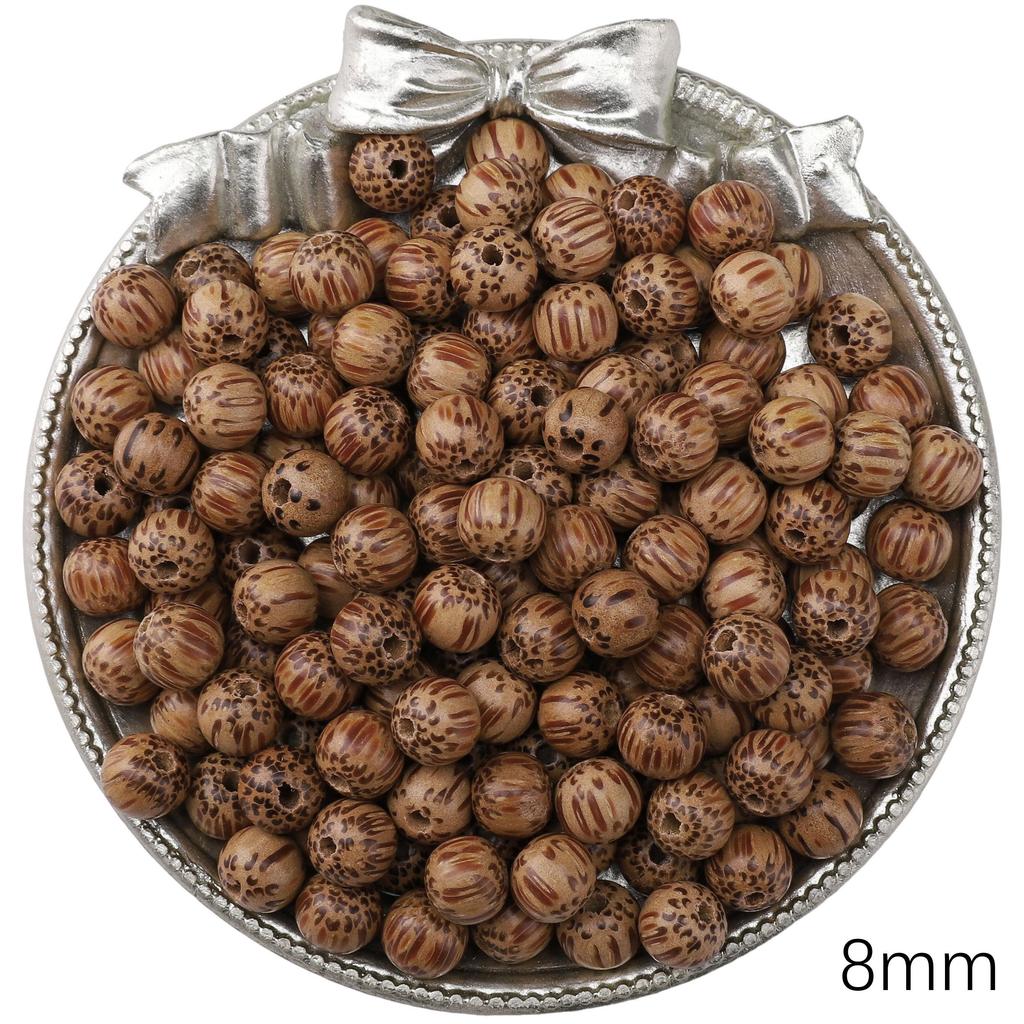 Wood Round Loose Beads For DIY Jewelry Making Bracelet Necklace