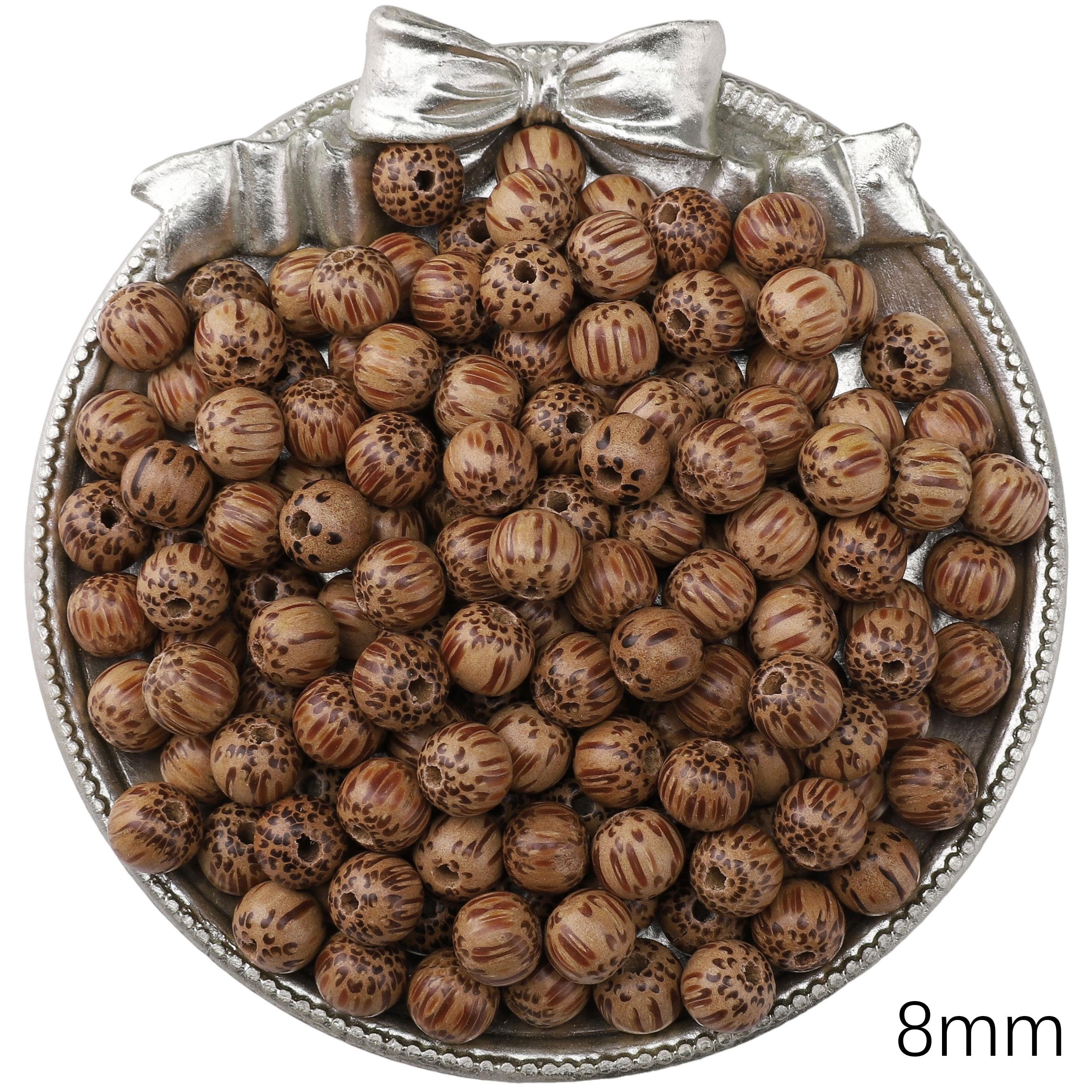 

Деревянные круглые бусины для изготовления украшений своими руками, браслетов, ожерелий Coconut wood 8mm 20pcs