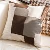 Luxury and Retro Bedroom Headboard Cushion Simple and Sophisticated High-Style Throw Pillow Cover Brown Color Sofa Cushion