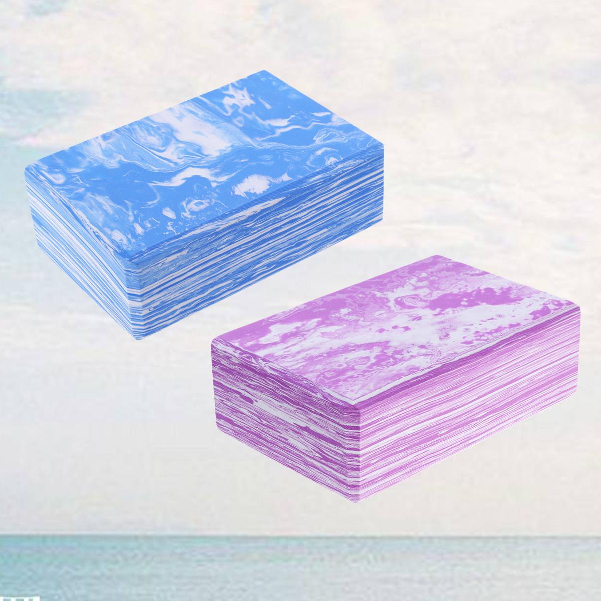 

2 шт. камуфляжные блоки для йоги EVA высокой плотности легкие универсальные фитнес-кирпичи для начинающих