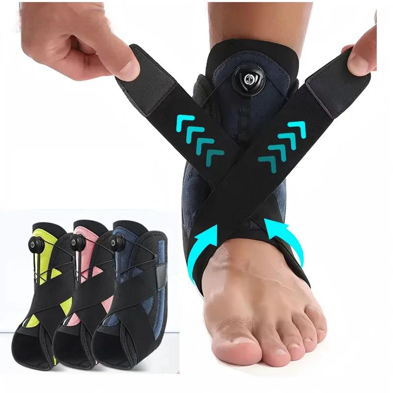 Adjustable Ankle Support Braces for Sports Safety Protector with Straps for Sprain Fracture Ligament St