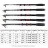 FTK 1.8m-3.0m12-30LB Carp Fishing Rod Telescopic Fishing Rod Fiberglass Hard Carbon Fiber Fishing Rod