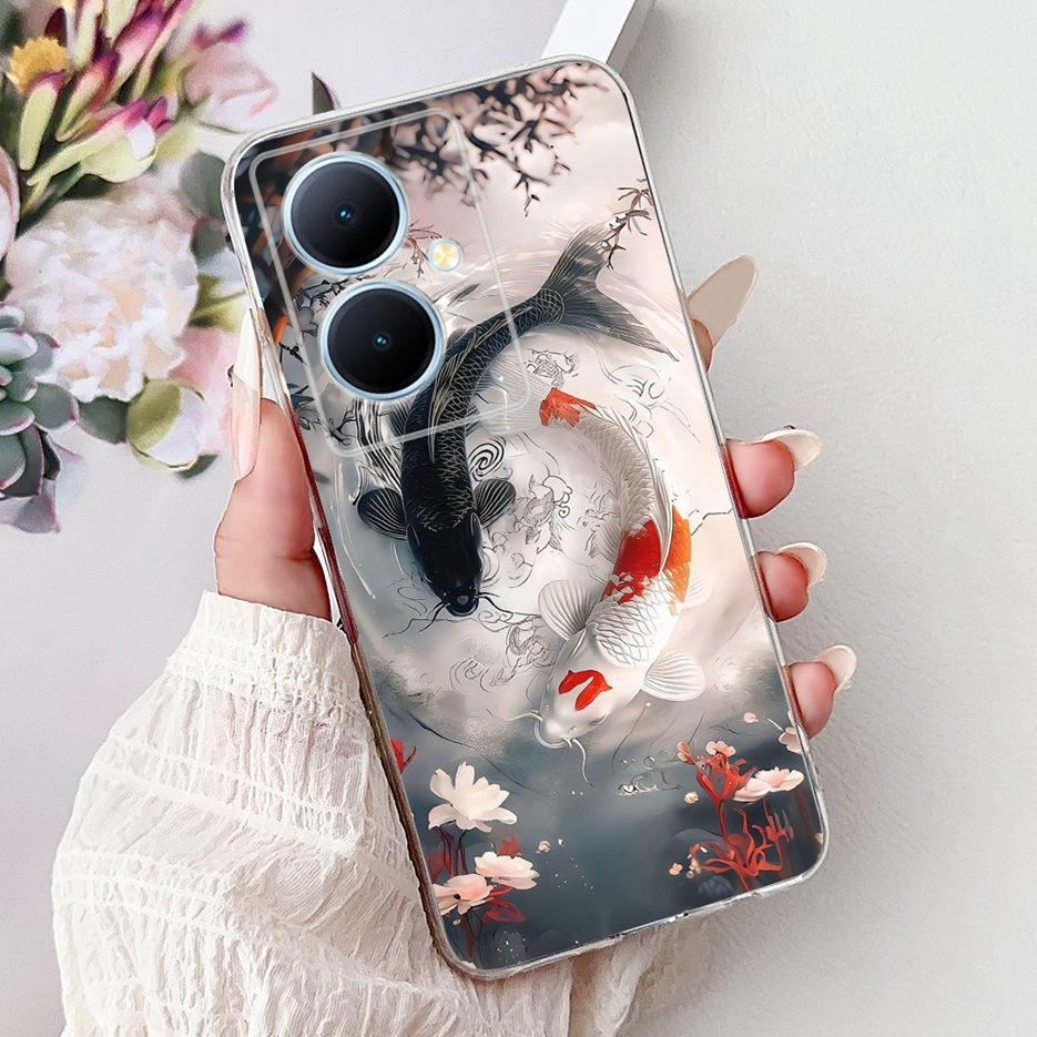 For Vivo Y78 Plus 5G Case V2271A New Luxury Painted Cover Soft Slim Phone Case For Vivo V29 Lite V29LIte V2244 Y78+ Fundas Coque