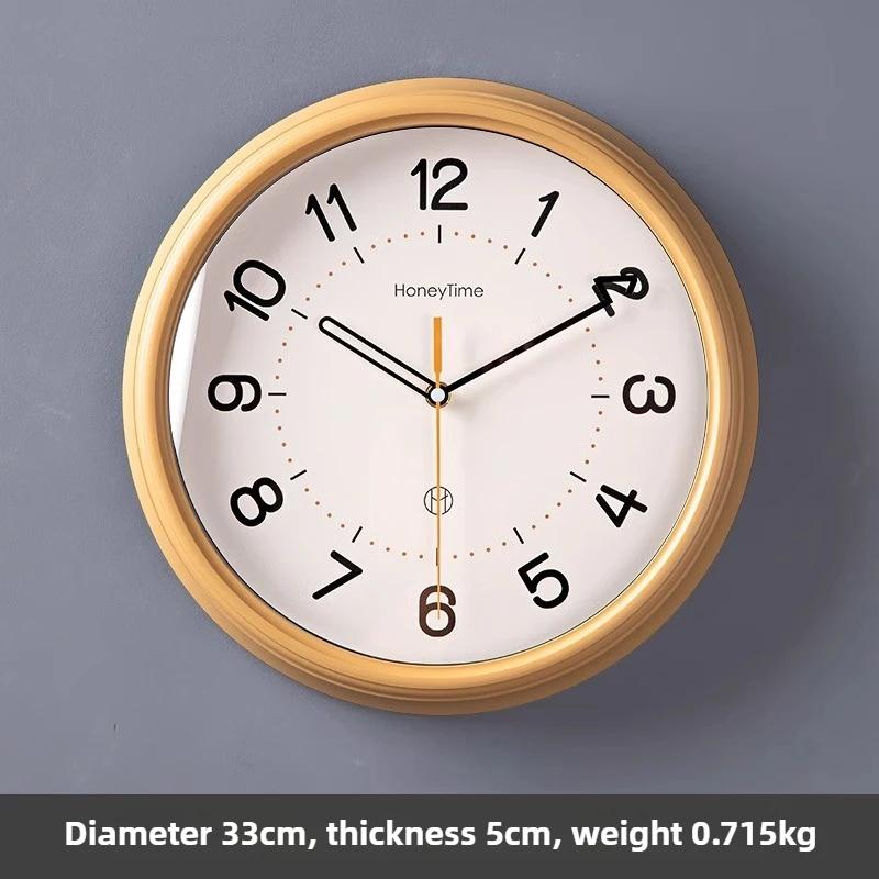 Digital Silent Wall Clocks Round Nordic Minimalist Aesthetic Luxury Clock Quartz Clocks Wall Elegant Stylish Large Unique Watches Home Decoration
